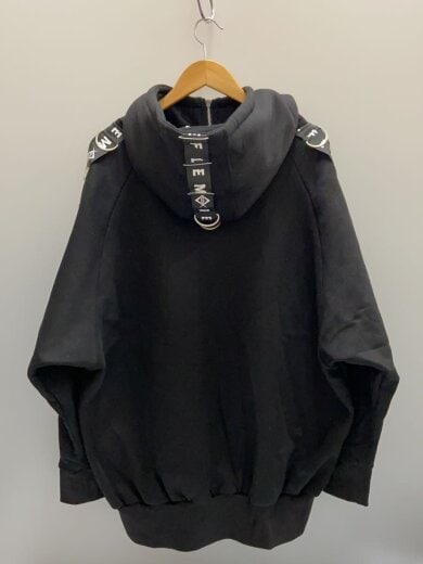 商品画像：ジップパーカー/FREE/コットン/BLK/RF22-E14// 2