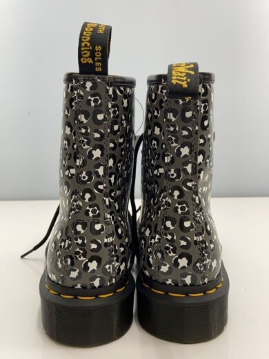 商品画像：Gunmetal Loud Leopard/レースアップブーツ/UK4/BLK/レザー/27652 6