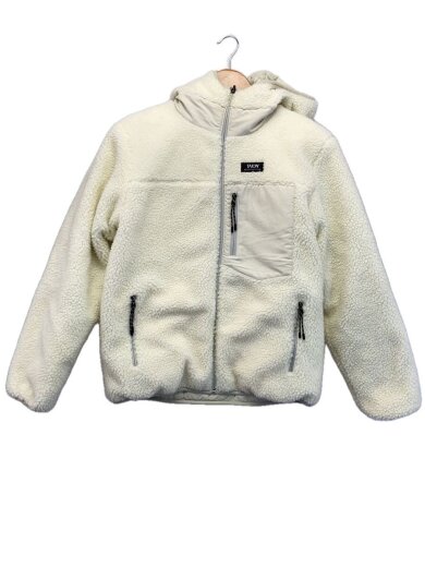 商品画像：リバーシブルダウンフリースジャケット/S/ナイロン/WHT// 1