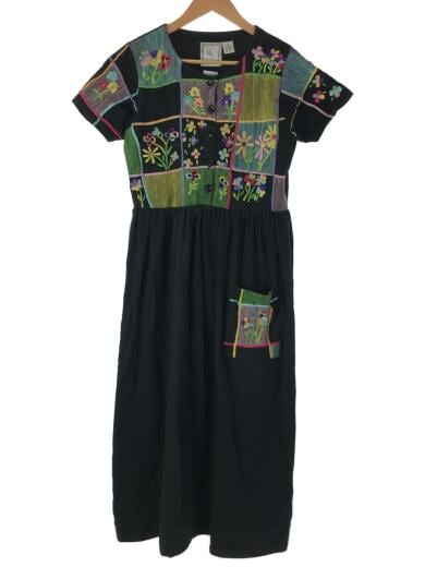 画像：その他ブランドmichael　simon/半袖ワンピース/M/コットン/BLK1