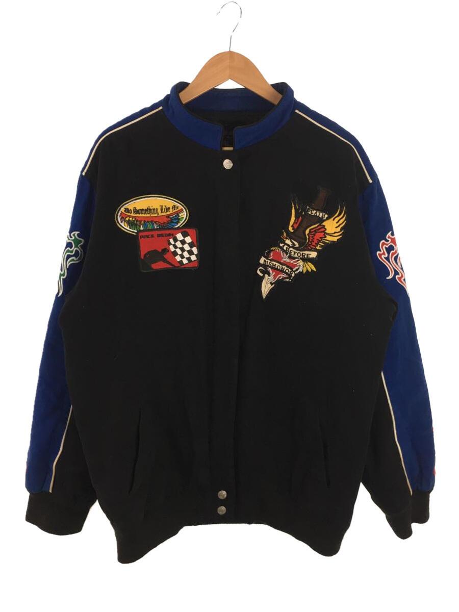 その他ブランド(ソノタブランド) / BLUE AXES/ジャケット/XL/コットン/BLK/レーシングジャケット 古着の販売・通販なら