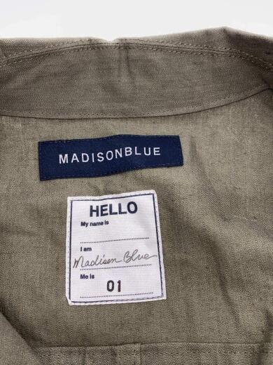 画像：MADISONBLUEオールインワン/S/リネン/KHK/MB181-4007/LINEN JUMP SUIT4
