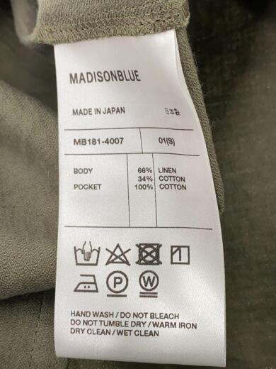 画像：MADISONBLUEオールインワン/S/リネン/KHK/MB181-4007/LINEN JUMP SUIT5