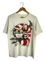 90s/Alice In Wonderland/チシャ猫/Tシャツ/L/コットン/WHT