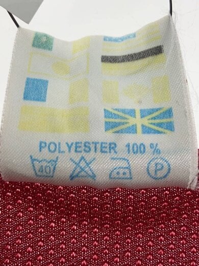 商品画像：半袖シャツ/--/ポリエステル/RED/ストライプ 4