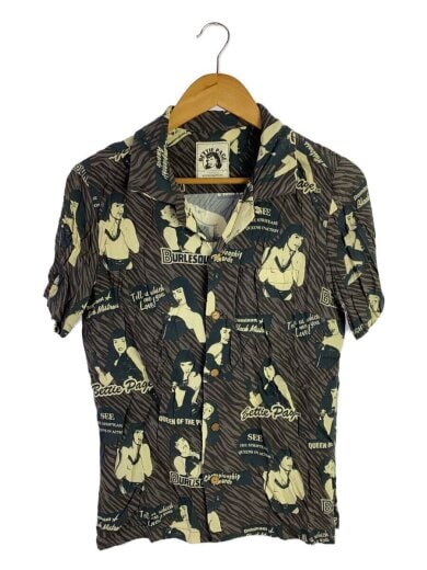 商品画像：半袖シャツ/FREE/レーヨン/BRW/総柄// 1