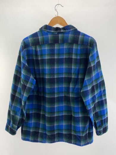 商品画像：長袖シャツ/XL/ウール/BLU/チェック 2