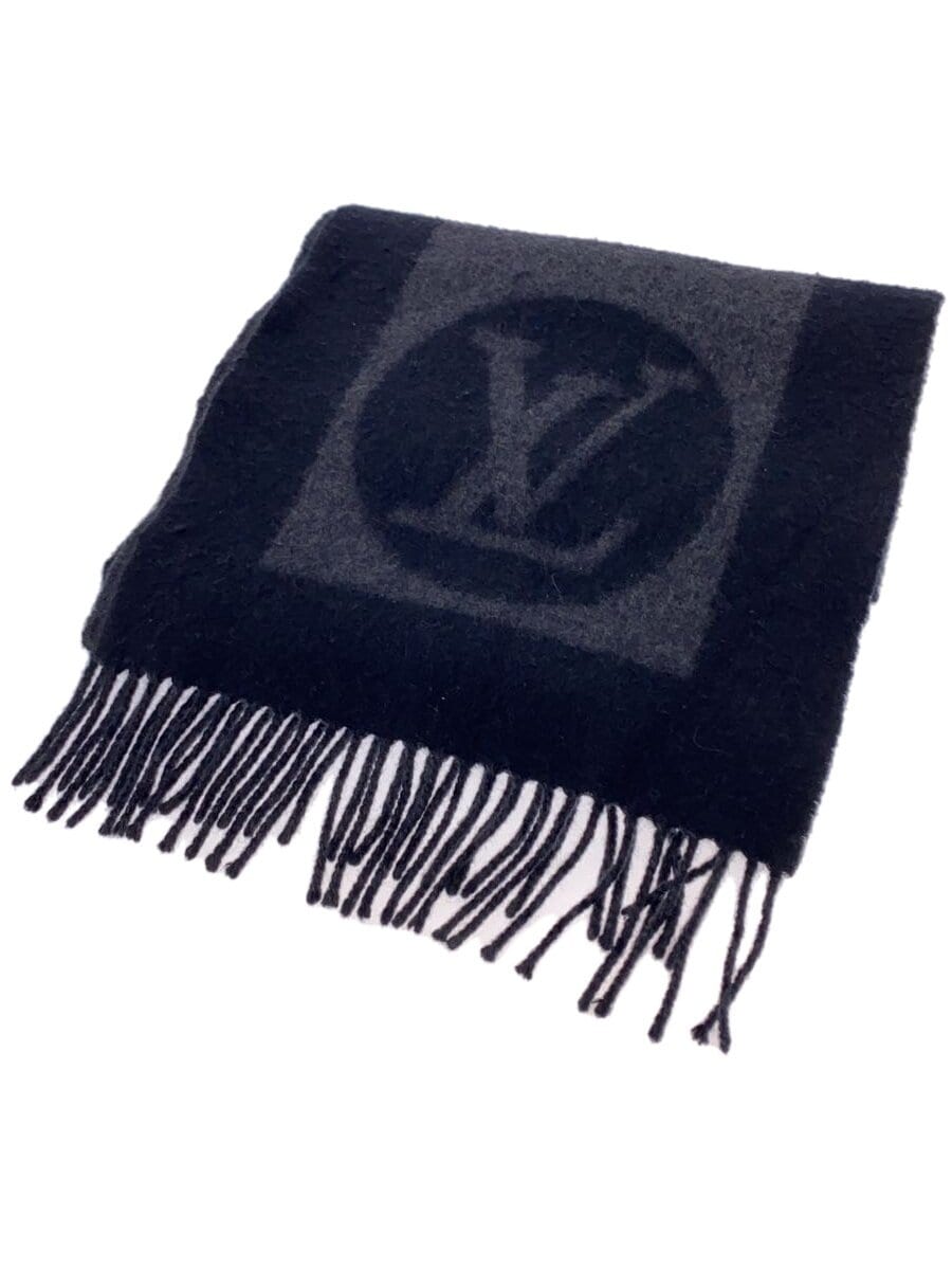 LOUIS VUITTON / マフラー/ウール/GRY/レディース