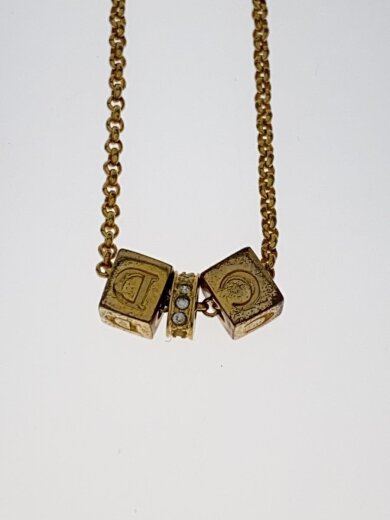 画像：Christian DiorC Dキューブロゴ/ネックレス/ゴールド/トップ有/レディース/箱無5