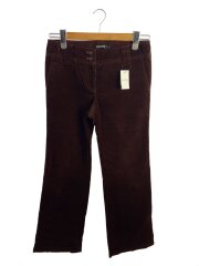 ブーツカットパンツ/4/ベロア/BRW