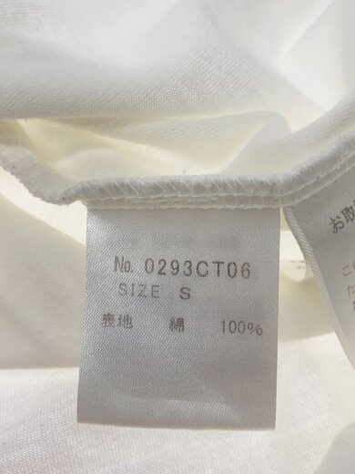 商品画像：Tシャツ/S/コットン/WHT/0293CT06 4