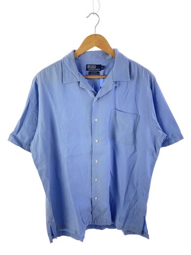 商品画像：半袖シャツ/L/シルク/BLU 1