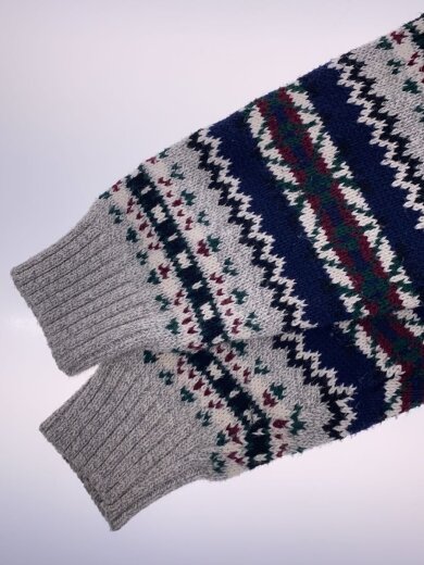 商品画像：ニット・セーター(厚手)/M/コットン/NVY/総柄 5