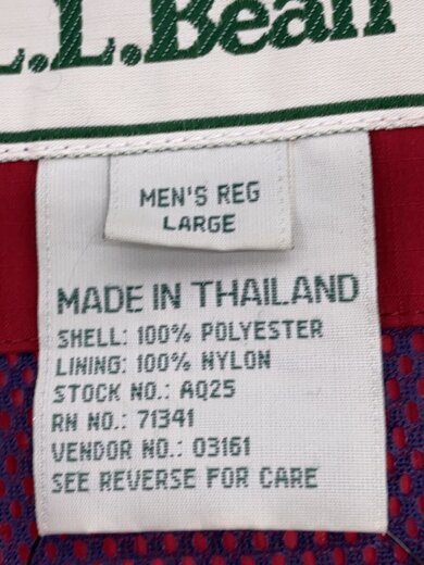 商品画像：マウンテンパーカ/L/ポリエステル/RED 4