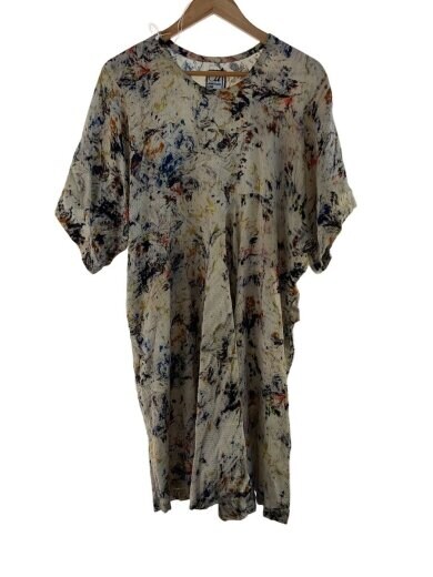 商品画像：anntian/半袖ワンピース/--/シルク/WHT/総柄 1