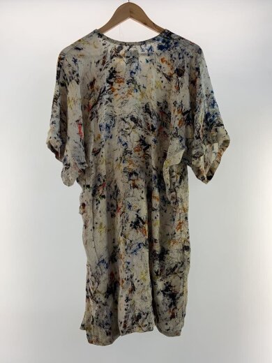 商品画像：anntian/半袖ワンピース/--/シルク/WHT/総柄 2