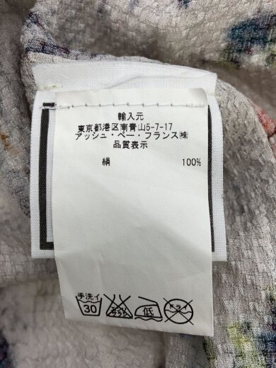 商品画像：anntian/半袖ワンピース/--/シルク/WHT/総柄 4