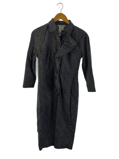 商品画像：シャツワンピース/34/コットン/BLK/総柄 1