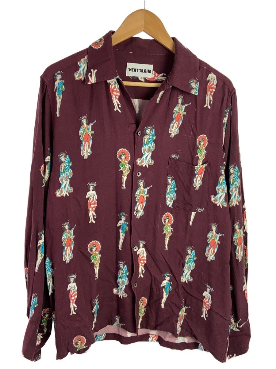 NEAT ALOHA / 長袖シャツ/M/レーヨン/BRD/総柄