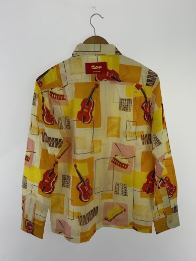 商品画像：長袖シャツ/M/コットン/YLW/総柄/PD19SN-03 2