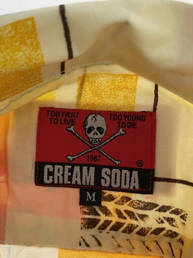 商品画像：長袖シャツ/M/コットン/YLW/総柄/PD19SN-03 3