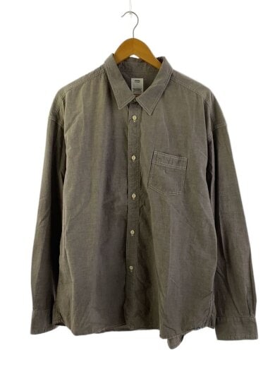 商品画像：長袖シャツ/4/コットン/GRY/0124105011018 1