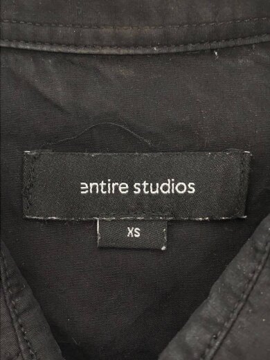 画像：entire studios長袖シャツ/XS/コットン/BLK/ES22703