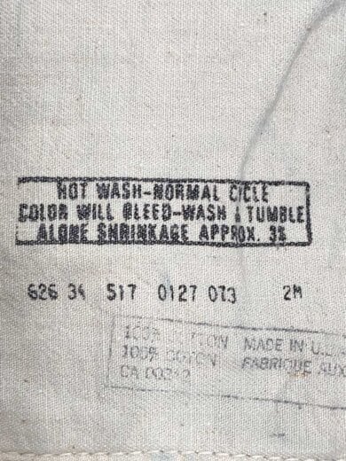 商品画像：70s/VT/517/BIGE/シングル/実寸W32/デニム/インディゴ/ボタン裏2/スレキスタンプ 6