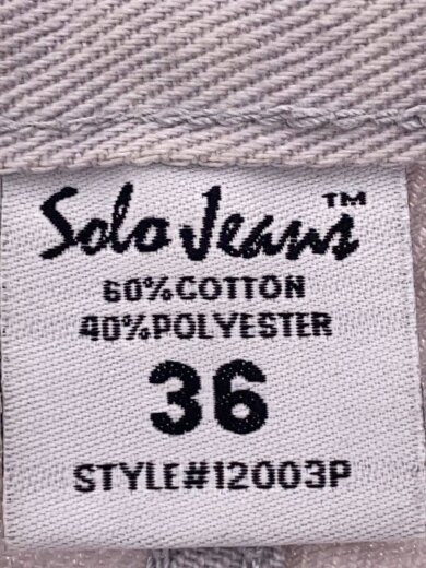 商品画像：SOLO JEANS/ボトム/36/コットン/GRY 6