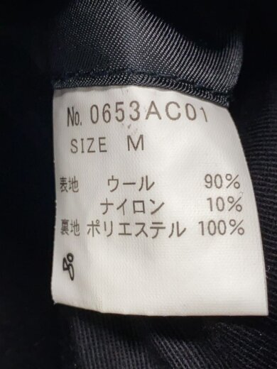 商品画像：コート/M/ウール/BLK/0653AC01 4