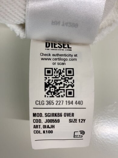 商品画像：スウェット/12/コットン/WHT 4