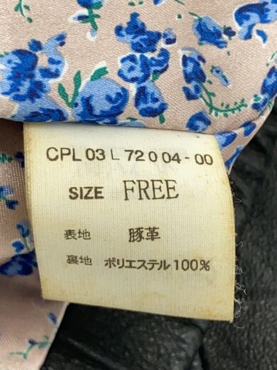 商品画像：レザージャケット・ブルゾン/FREE/豚革/BLK 4