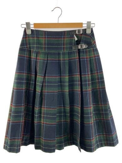 商品画像：スカート/36/ウール/GRN/チェック 1