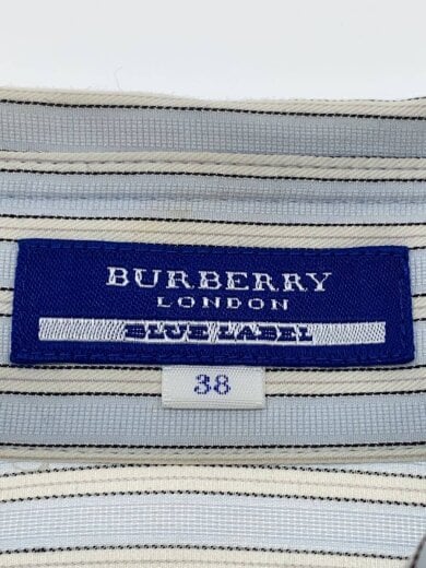 商品画像：半袖シャツ/38/コットン/BLU/ストライプ 3