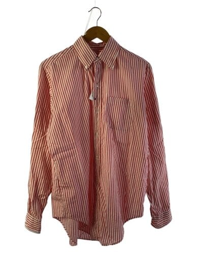 商品画像：長袖シャツ/XL/コットン/PNK/ストライプ 1