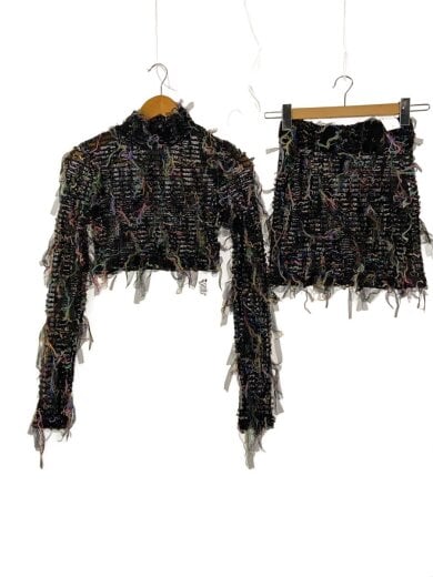 商品画像：セットアップ/S/ポリエステル/BLK/総柄 1