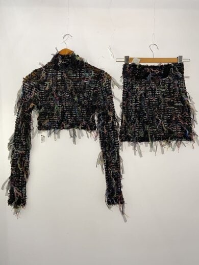 商品画像：セットアップ/S/ポリエステル/BLK/総柄 2