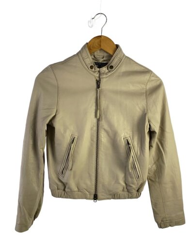 商品画像：レザージャケット・ブルゾン/38/羊革/BEG/01-23-4867-22 1