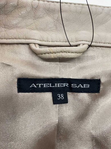 商品画像：レザージャケット・ブルゾン/38/羊革/BEG/01-23-4867-22 3