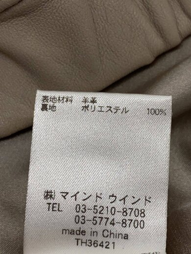 商品画像：レザージャケット・ブルゾン/38/羊革/BEG/01-23-4867-22 5