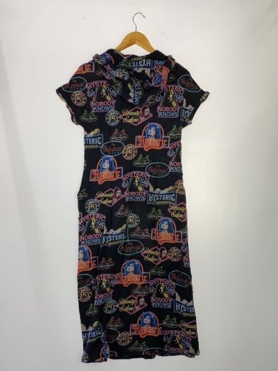 商品画像：ワンピース/FREE/コットン/BLK/総柄/0124CO08 2