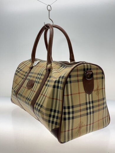 商品画像：ボストンバッグ/--/BEG/チェック 2