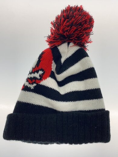 商品画像：ニットキャップ/--/アクリル/BLK/ボーダー/レディース 2