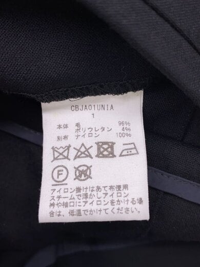 商品画像：テーラードジャケット/1/ウール/BLK/CBJA01UNIA 4