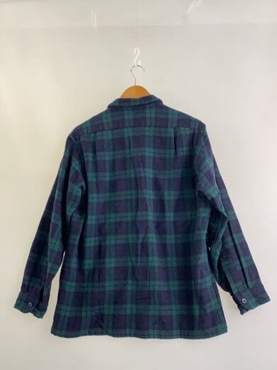 商品画像：長袖シャツ/L/ウール/GRN/チェック 2