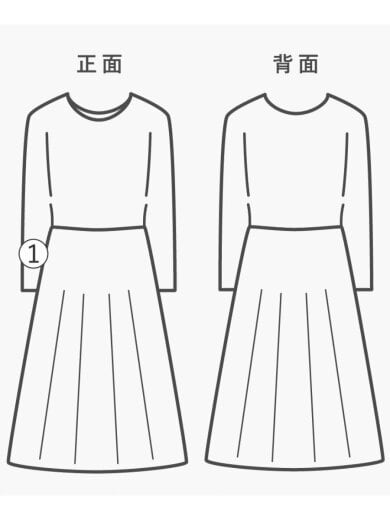 商品画像：長袖ワンピース/36/ポリエステル/WHT/CWC0241097// 6
