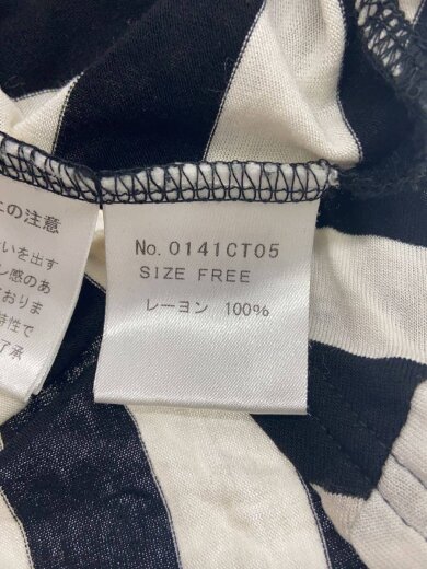 商品画像：ノースリーブカットソー/FREE/レーヨン/WHT/ボーダー/0141CT05 4
