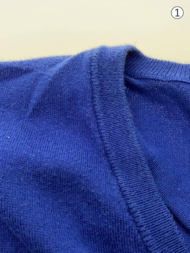 商品画像：ニット・セーター(薄手)/XL/コットン/NVY// 5