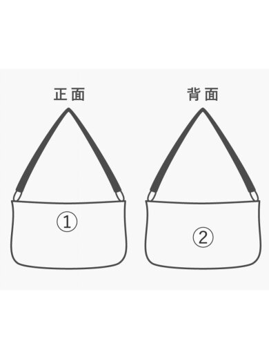 商品画像：ショルダーバッグ/キャンバス/BLK/総柄/114273// 8