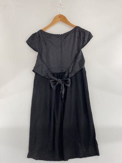 商品画像：ノースリーブワンピース/44/シルク切替/BLK 2
